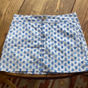 Lily Pulitzer 80% cotton skort with cotton shorts built in.